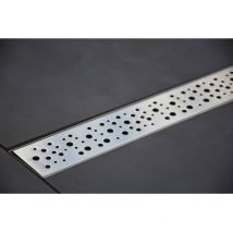 70 cm modèle Bulles - Caniveau de Douche Italienne Inox