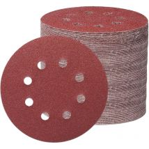 Bluedeer - 70 Stück Schleifpapier 125mm Klett, Körnung P40, P60, P100, P120, P240,P320,P600 Schleifpads Rund Ohne Loch Nasse Trockene Schleifscheiben