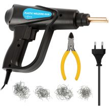 70-W-Heißtacker, Kunststoffschweißgerät, Auto-Stoßstangen-Reparatursatz, Zange, 4 Arten von Flach-/Außenecken-/Innenecken-/Wellenklammern,