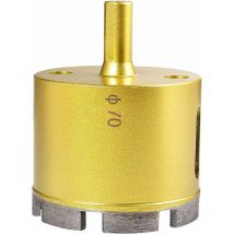 Memkey - 70mm Dia Diamond Drole Scie Trépan, foret à noyau creux en marbre de porcelaine ardoise, verre, céramique, porcelaine, tuile, marbre, granit