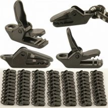 XVX - 71 pezzi di clip per teloni, clip per teloni, clip per teloni, clip per tende in linoleum di plastica per teloni, clip per teloni, clip per