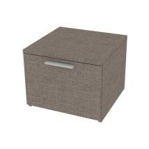 720CZ - Cassettiera cameretta-ufficio l 45 e 1 cassetti h.32, con guide a chiusura rallentata 45x45x35,6 (LxPxH) - Grigio fumo