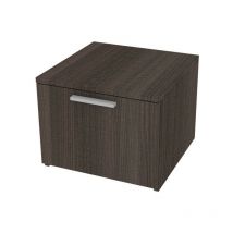 720CZ - Commode chambre-bureau l 45 et 1 tiroir h.32, avec glissières à fermeture lente 45X45X35.6 (LxPxH) - Orme de jerez foncé