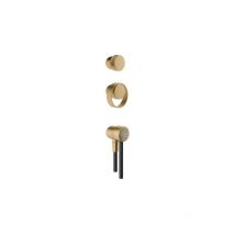 Gessi - Juego de monomando, desviador y teleducha para exterior