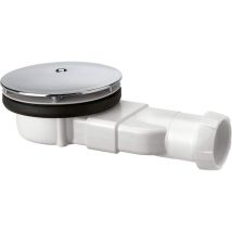 726213002 Extraflacher Duschablauf Mit Kuppelform Aus Abs, Weiß