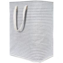 72L Grand Organiser Paniers pour Vêtements Stockage, Cordon Paniers à Linge, Pliable Sac à Linge