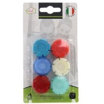 Confezione 6 Tappi Bottiglia Vivi – Plastica – 3C CASA