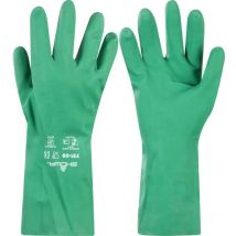 731 Flock-lined Green Nitrile Gloves - Size 9 - Showa