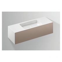 Alape - Lavabo WP.Folio6, 1254x350x450mm, mueble de baño 1 cajón de