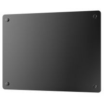 Purline - Radiador con panel de cristal y control WiFi por App Negro