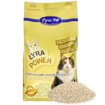 Lyra Pet - 7,5 kg Tofu Litière agglomérante pour chats