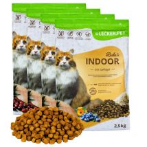 Lyra Pet - 10 kg Lecker.Pet Balu's Indoor Geflügel Katzenfutter Trockenfutter Vollnahrung