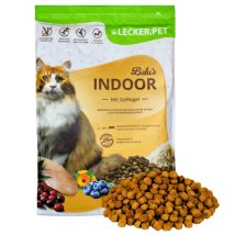 2,5 kg Lecker.Pet Balu's Indoor Geflügel Katzenfutter Trockenfutter Vollnahrung