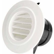 Ontway - 75-mm-belüftungsöffnung Mit Schutzgitter – Abs (ø75 Mm)