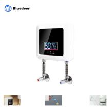 Kmond - 7500W Chauffe-eau électrique instantané pour douche, sans réservoir sous évier, mini chauffe eau portable, Chauffe de 30°C à 55°C, Panneau