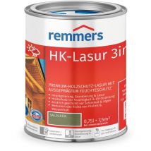 Remmers - HK-Lasur 3in1 salzgrün, 0,75 Liter, Holzlasur aussen, 3facher Holzschutz mit Imprägnierung + Grundierung + Lasur, Feuchtigkeit- und
