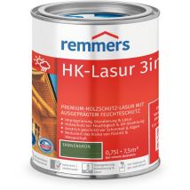 Remmers - HK-Lasur 3in1 tannengrün, 0,75 Liter, Holzlasur aussen, 3facher Holzschutz mit Imprägnierung + Grundierung + Lasur, Feuchtigkeit- und