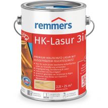 Remmers - HK-Lasur 3in1 farblos, 2,5 Liter, Holzlasur aussen, 3facher Holzschutz mit Imprägnierung + Grundierung + Lasur, Feuchtigkeit- und UV-Schutz