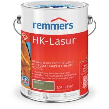 Hk-lasur 3in1 Salzgrün, 2,5 Liter, Holzlasur Aussen, 3facher Holzschutz Mit Imprägnierung + Grundierung + Lasur, Feuchtigkeit- Und Uv-schutz - Remmers