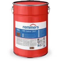 Remmers - HK-Lasur 3in1 nussbaum, 10 Liter, Holzlasur aussen, 3facher Holzschutz mit Imprägnierung + Grundierung + Lasur, Feuchtigkeit- und UV-Schutz