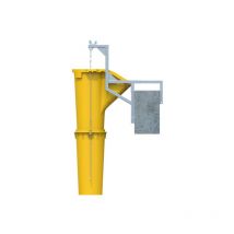 Moncoffrage - Kit goulotte à gravats de chantier complet avec 5 goulottes : longueur utile 4,00 mètres