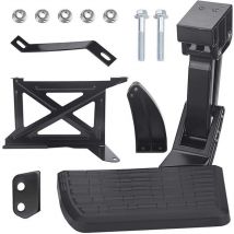75316-01A Rear Bed Step Retractable Bumper Step for Toyota Tundra 2014 2015 2016 2017 2018 2019 2020 2021 Folding Truck Step Retractable Bumper
