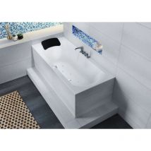 Riho - Bañera rectangular Linares, versión derecha, con Air-System,