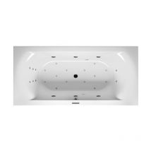 Riho - Bañera rectangular Linares, versión derecha, con sistema