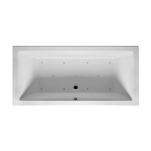 Riho - Bañera rectangular Lugo, versión derecha, con Air-System,