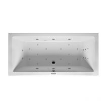Riho - Bañera rectangular Lusso, versión izquierda, con sistema
