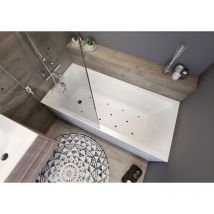 Riho - Bañera rectangular Lusso Plus, con sistema de aire,