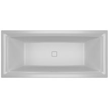 Riho - Still añera rectangular cuadrada, con caja empotrada,