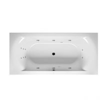 Bañera rectangular RIHO Lima, versión derecha, con sistema de
