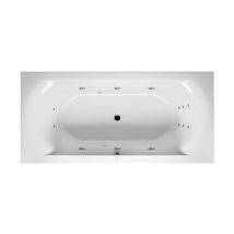 Bañera rectangular Riho Lima, versión izquierda, con sistema de