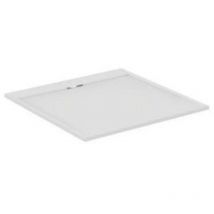 Ideal Standard – Ultra Flat S i.life Quadrat-Brausewanne – Mineralguss – 1200x1200x30 mm – Rutschhemmung: Ideal Grip