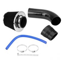 76mm 3 'filtre d'admission d'air froid universel pour voiture + kit de tuyau d'induction d'alumimum