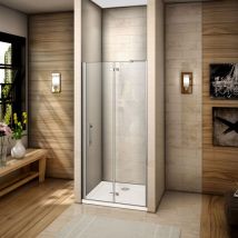 90X185cm Nischentür Pendeltür Scharniertür 6mm NaNo esg Glas Duschkabine Duschabtrennung Dusche
