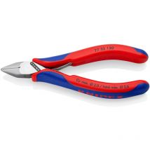 Knipex - 77 32 130 Elektronik-Seitenschneider mit Mehrkomponenten-Hüllen 130 mm