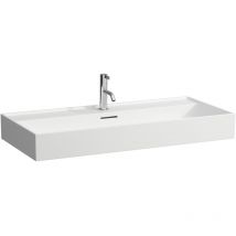 Laufen - Kartell lavabo bajo encimera, 3 agujeros para grifo, con