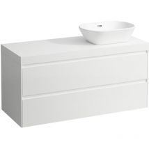 Laufen - lani encimera de lavabo blanco mate incl. mueble bajo, 1