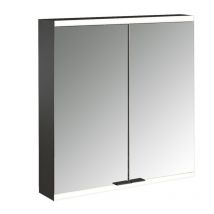 emco prime 2 armario con espejo iluminado, 600 mm, 2 puertas, con