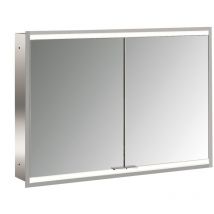 Prime 2 armario con espejo iluminado, 1000 mm, 2 puertas, - Emco