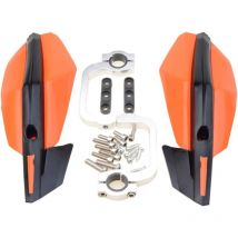 7/8 '22 mm protège-Mains Motocross Guidon Main Brosse Garde Remplacement pour Motocross Dirt Bike atv Hors Route Orange