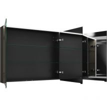 Burgbad - Eqio armario con espejos con luz led superior, 3 puertas,