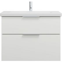 Burgbad - Eqio lavabo cerámico con mueble bajo para lavabo, ancho