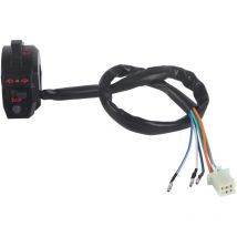 Jeffergarden 7/8in moto gauche interrupteur guidon contrle klaxon clignotant lumière Hi/Lo faisceau noir nouveau