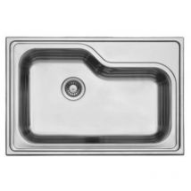 Samet - 78x51 cm fregadero de cocina de un seno en acabado pulido DXT780