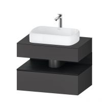 Qatego consola mueble bajo lavabo, 1 extraíble, 1 cajón, - Duravit