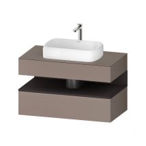 Duravit - Qatego consola mueble bajo lavabo, 1 extraíble, 1 cajón,