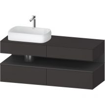 Duravit - Qatego consola mueble bajo lavabo, 2 extensiones, 2